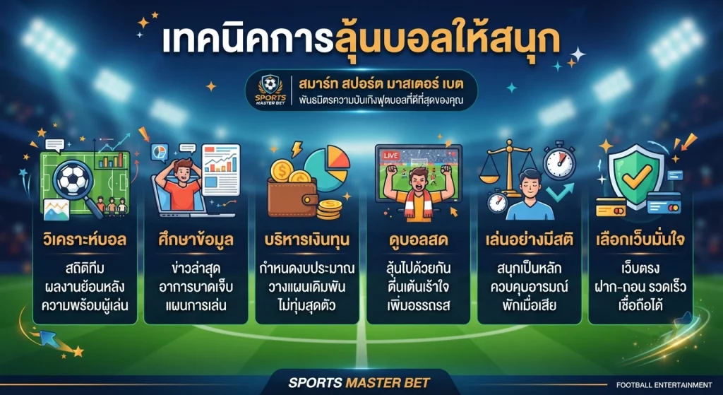 เทคนิคการลุ้นบอลให้สนุก