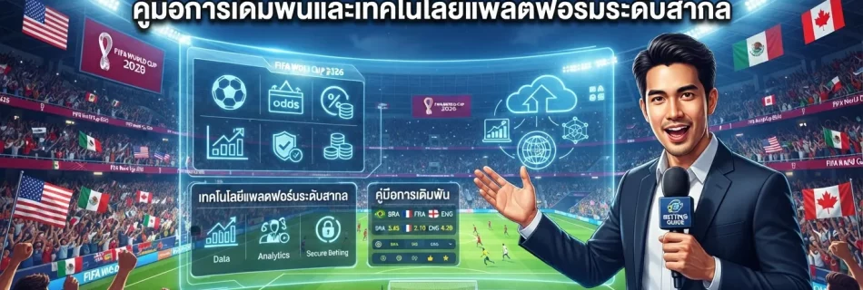 เจาะลึกฟุตบอลโลก 2026: คู่มือการเดิมพันและเทคโนโลยีแพลตฟอร์มระดับสากล