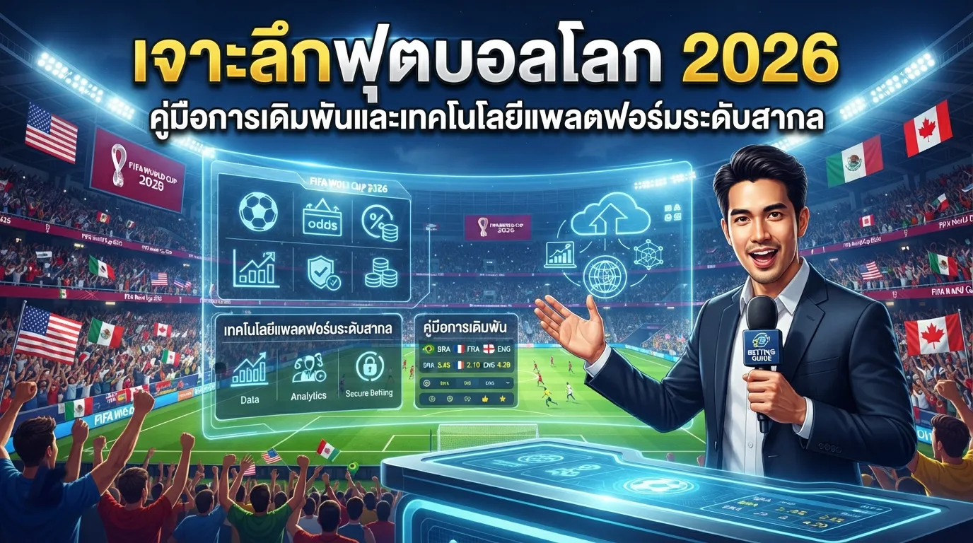 เจาะลึกฟุตบอลโลก 2026: คู่มือการเดิมพันและเทคโนโลยีแพลตฟอร์มระดับสากล