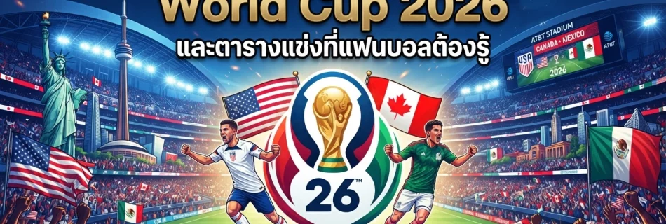 เจาะลึกความพร้อมเจ้าภาพ World Cup 2026 และตารางแข่งที่แฟนบอลต้องรู้